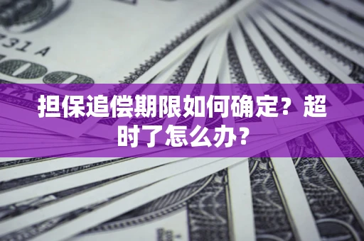 济南担保追偿期限如何确定？超时了怎么办？