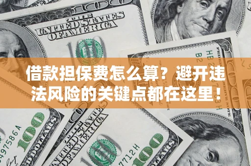 济南借款担保费怎么算？避开违法风险的关键点都在这里！