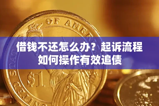 济南借钱不还怎么办？起诉流程如何操作有效追债