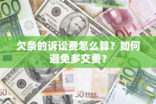 济南欠条的诉讼费怎么算？如何避免多交费？