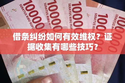济南借条纠纷如何有效维权？证据收集有哪些技巧？