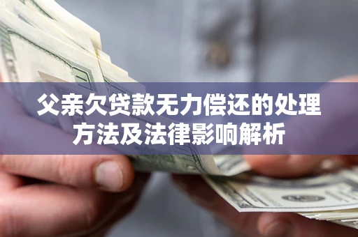 济南父亲欠贷款无力偿还的处理方法及法律影响解析